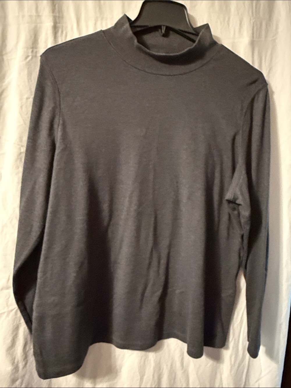 Classic Women's Mock Neck Sweater - Charcoal